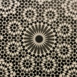 Une des photos d'arabesques présentées par M. Thalal. Les lignes de symétries sont facilement identifiables (photo : Noue-Eddine Beradai)