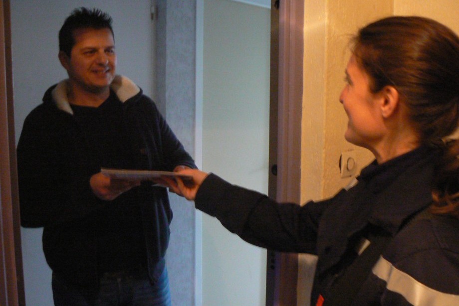 Les pompiers font la tournée de la barre