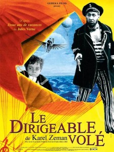 L'affiche du film Le Dirigeable volé, sorti en 1966, est ressorti en France en 2004.
