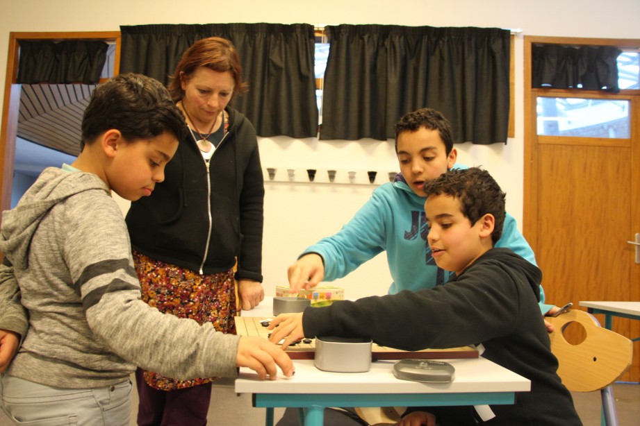 Marwan, Ahmed-Bilal et Ismaël, le go se joue en famille