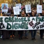 Les Grenoblois à la marche de la dignité et contre le racisme, à Paris, le 31 octobre 2015. (photo : BB)