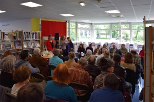 Une quarantaine de personnes ont assisté à ce salon. (photo : BB, Le Crieur de la Villeneuve)