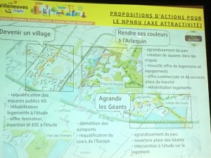 La "version zéro" des futurs projets, présentée mardi 13 décembre. (photo : Ateliers populaires d'urbanisme)