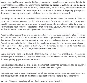 pétition_collège