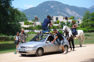 Tournage de La Légende de Kunta Kinte, en juillet 2018. (photo : Renaud Menoud, Les Films de la Villeneuve)