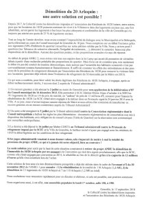 Tract du collectif contre les démolitions imposées proposant un avenant à la convention Anru.