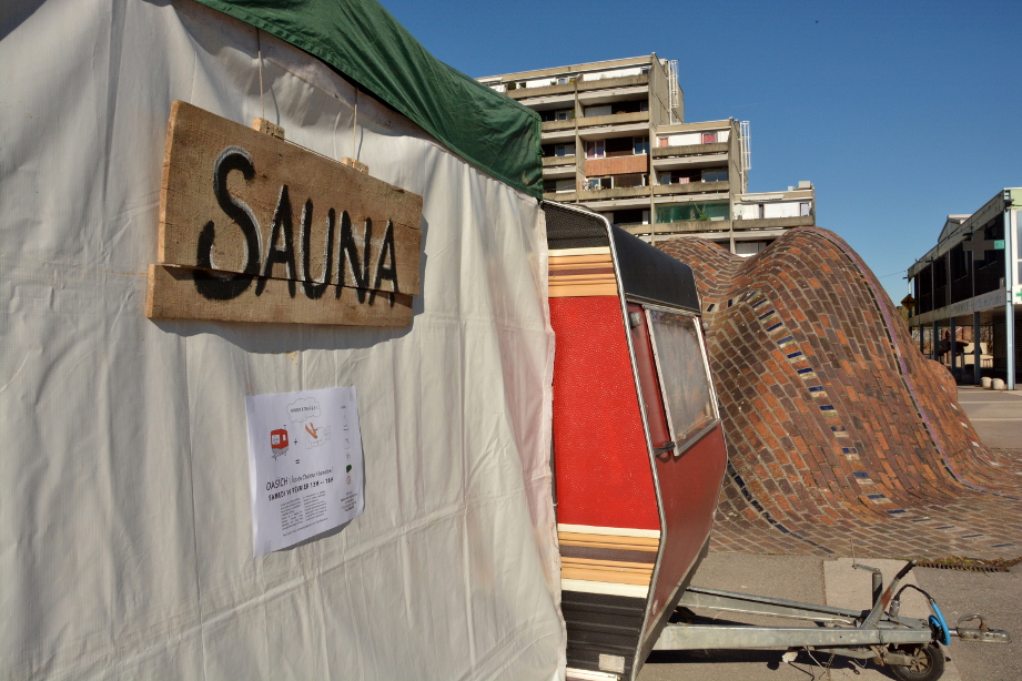 Place à la caravane-sauna