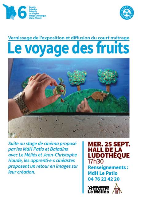 Vernissage de l'exposition Le Voyage des fruits @ Ludothèque Arlequin