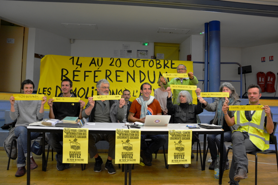 « Nous réclamons l’arrêt des démolitions ! »