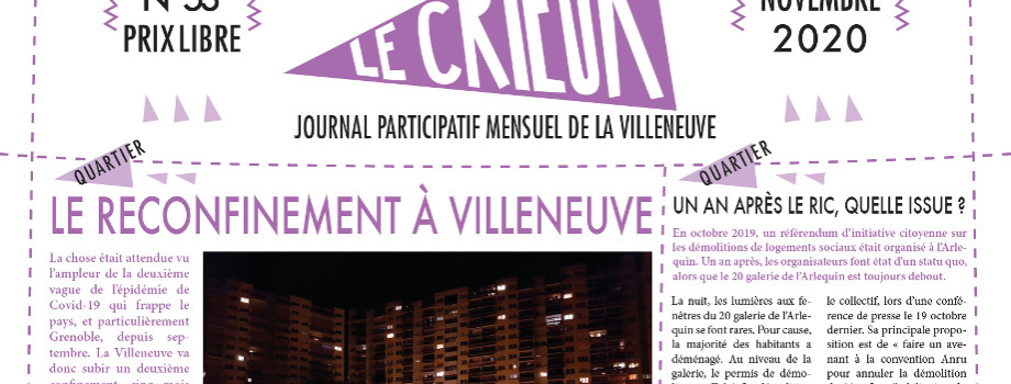 Lisez Le Crieur n° 53, novembre 2020